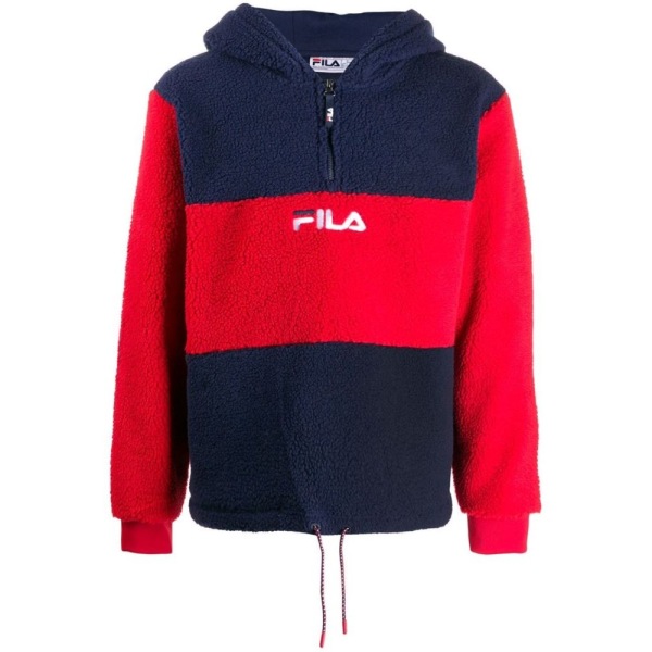 Sweatshirts Fila Bruno Zip Hood Sherpa Röda,Grenade 168 - 172 cm/S