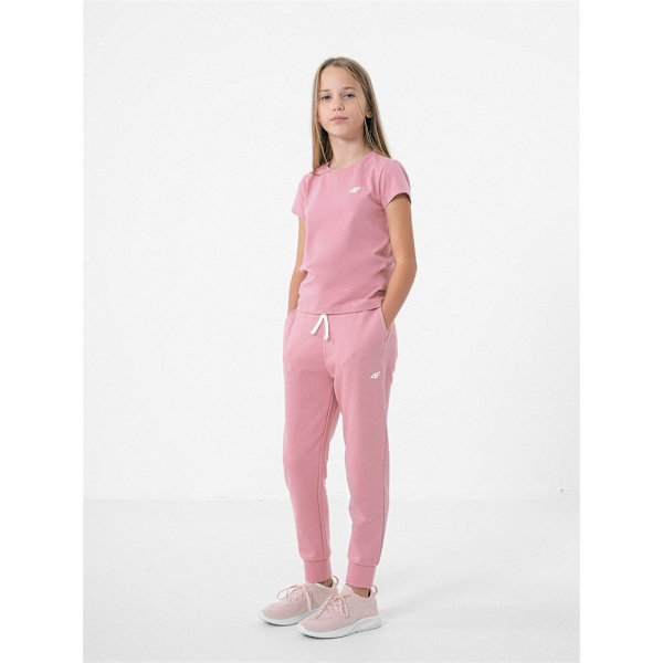 Housut 4F JSPDD001 Vaaleanpunaiset 160 - 166 cm
