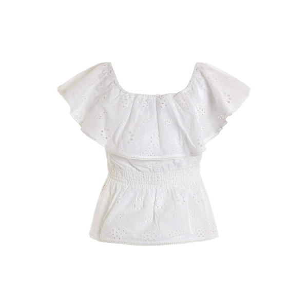 T-paidat Guess W3GH89WFG40G011 Valkoiset 158 - 162 cm/XS