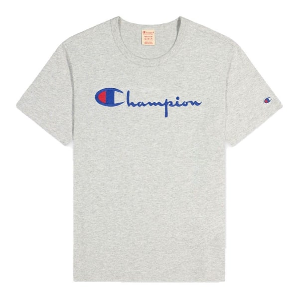 T-paidat Champion Reverse Weave Script Logo Harmaat 178 - 182 cm/M