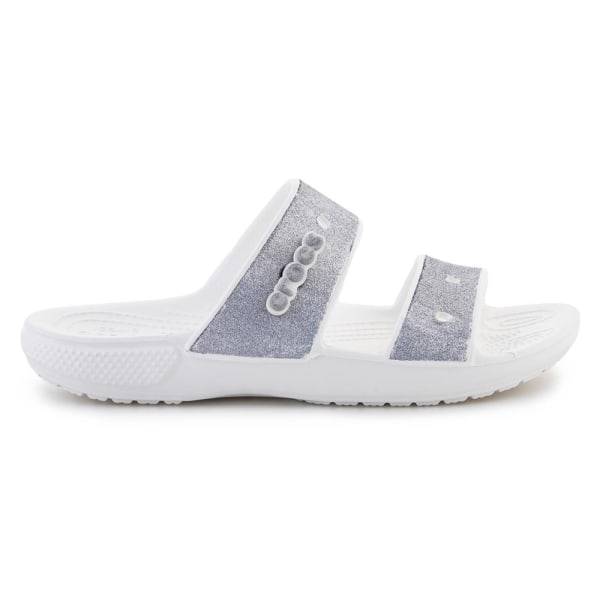 Tofflor Crocs Classic Vit,Silver 36