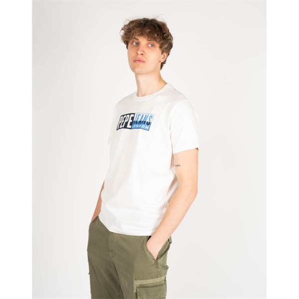 T-shirts Pepe Jeans Gelu Hvid 188 - 193 cm/XXL