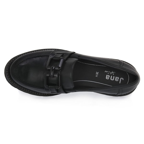 Sneakers low Jana Black Nappa Sort 38