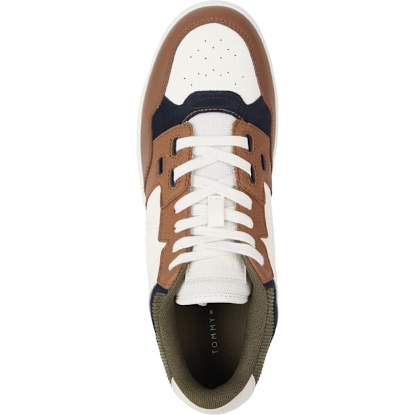 Puolikengät Tommy Hilfiger BASKET BETTER II LEATHER MIX Valkoiset 44