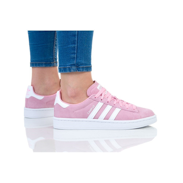 Sneakers low Adidas Campus J Pink,Hvid 38