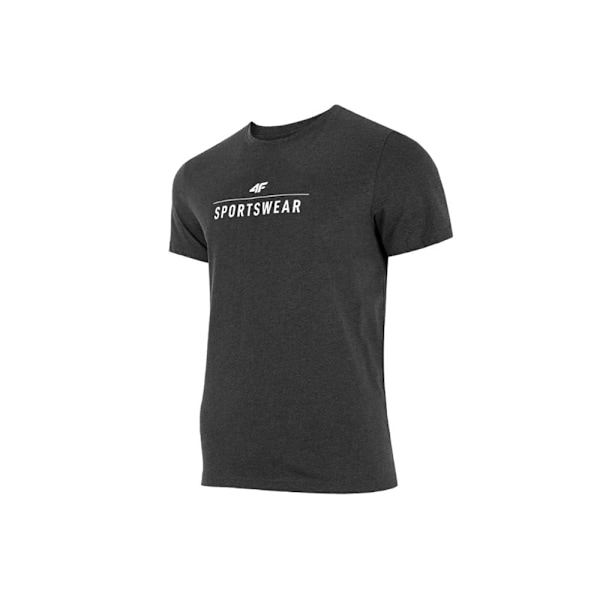 T-shirts 4F SS23TTSHM539CIEMNYSZARYMELAN Grå 173 - 176 cm/S
