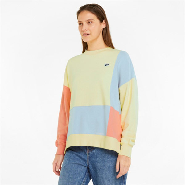 Puserot je Fleecet Puma Downtown Vaaleansiniset,Keltaiset 158 - 163 cm/XS
