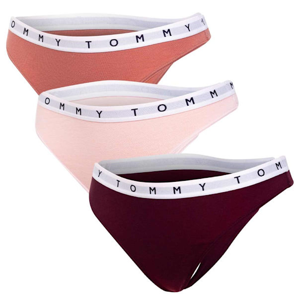Majtki Tommy Hilfiger 3PACK Beesit,Tummanpunainen S