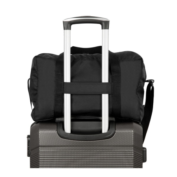 Tasker Solier Torba Podróżna Stb01 Czarna W Roże Sort