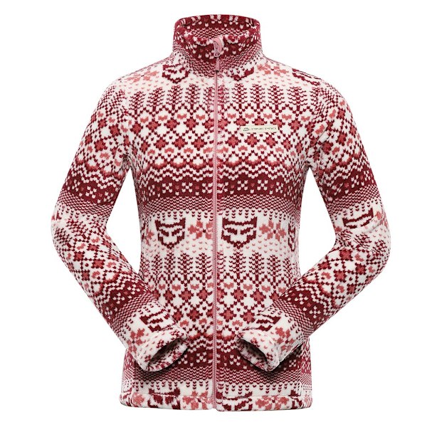 Puserot je Fleecet Alpine Pro LSWB357431PA Vaaleanpunaiset,Valkoiset 164 - 168 cm/S