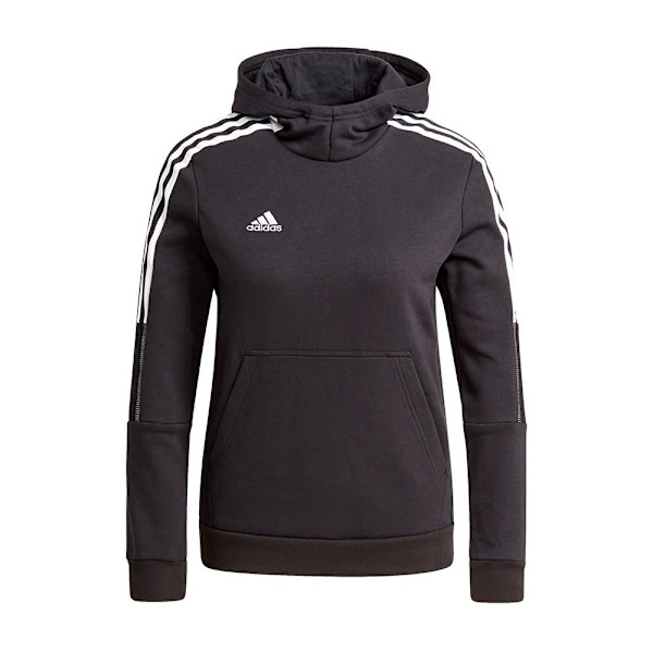 Puserot je Fleecet Adidas Tiro 21 Sweat Hoody Mustat 147 - 152 cm/M