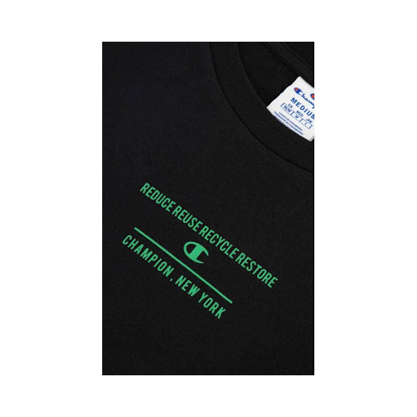 T-shirts Champion Eco Graphic Print Sort 188 - 192 cm/XL