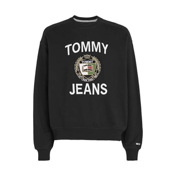 Puserot je Fleecet Tommy Hilfiger DM0DM16376BDS Mustat 184 - 188 cm/XL
