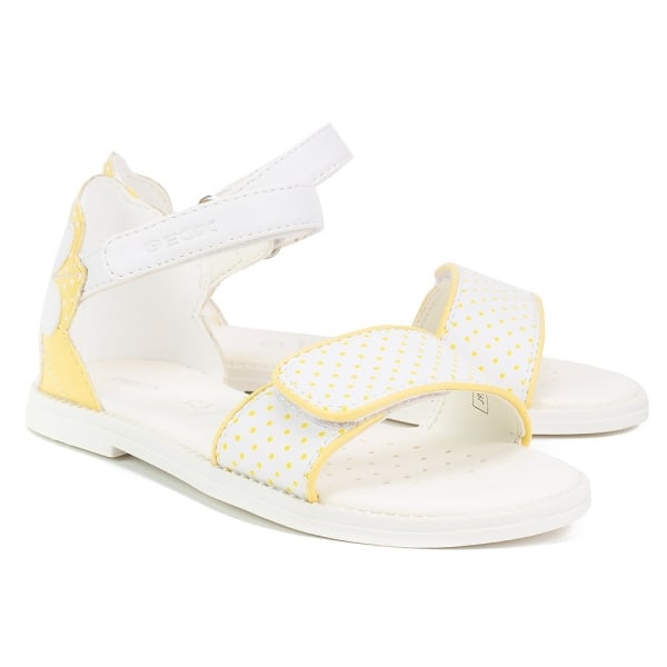 Sandaler Geox JR Karly Girl Hvid,Gul 27