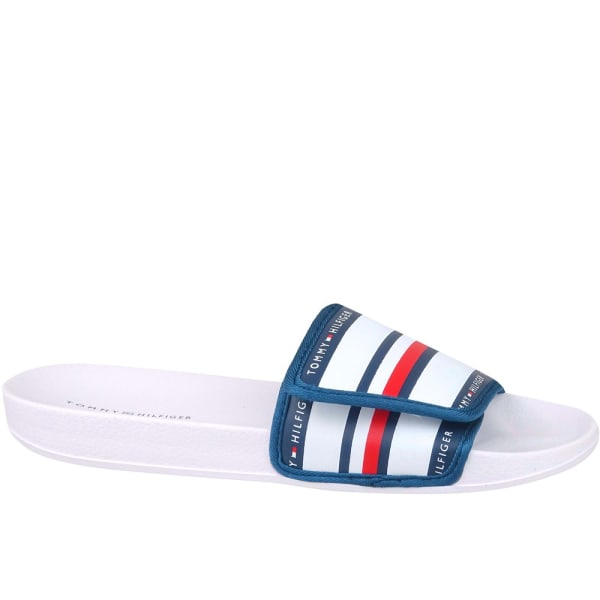 Rantakengät Tommy Hilfiger Maxi Velcro Pool Slide Valkoiset 36