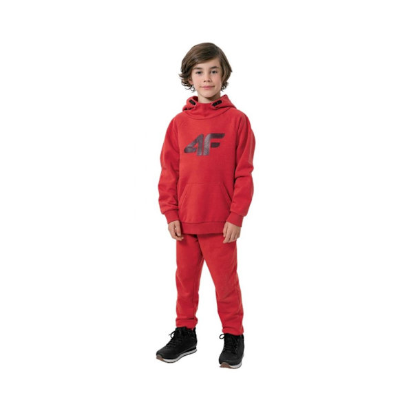 Puserot je Fleecet 4F JBLM002 Punainen 122 - 127 cm