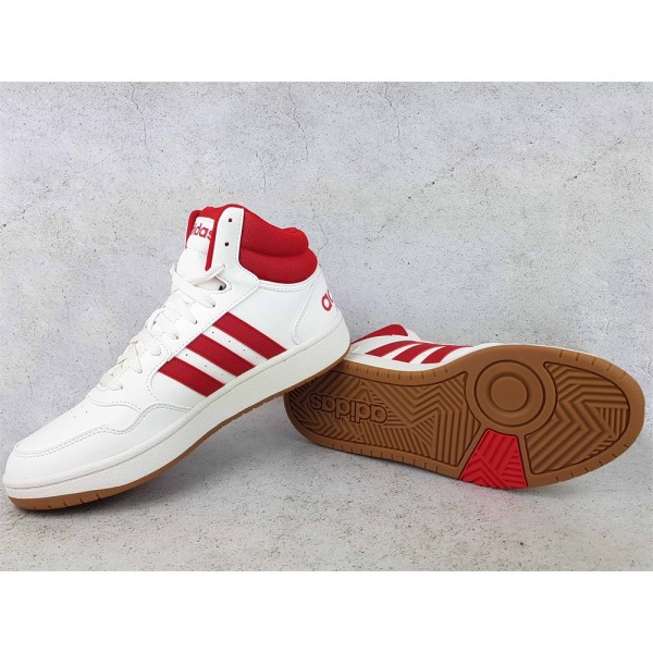 Skor Adidas Hoops 3.0 Mid Vit 42