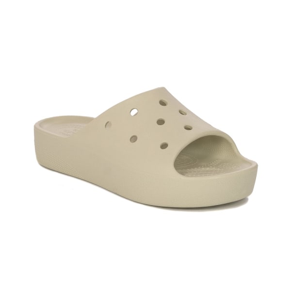 Tøffel Crocs Platform Slide Beige 38