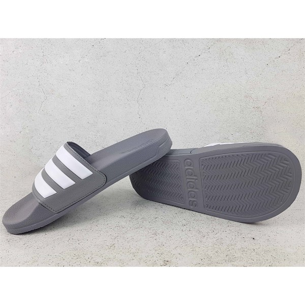 Tofflor Adidas Adilette Vit,Svarta 48 2/3