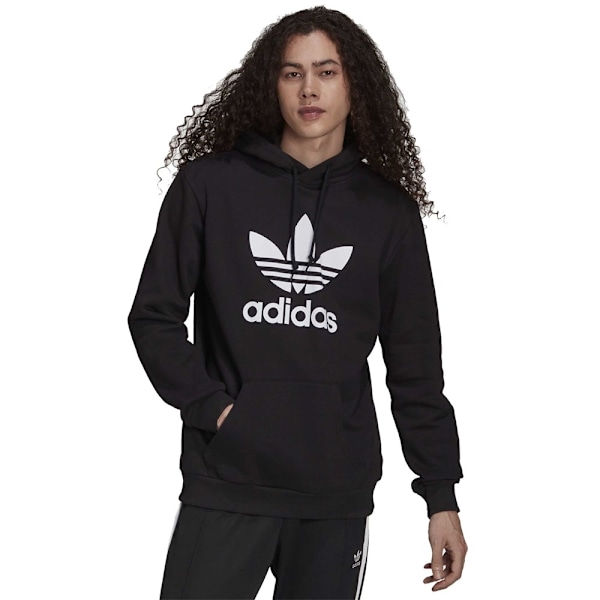 Sweatshirts Adidas Adicolor Classics Trefoil Hoodie Svarta 158 - 163 cm/XS