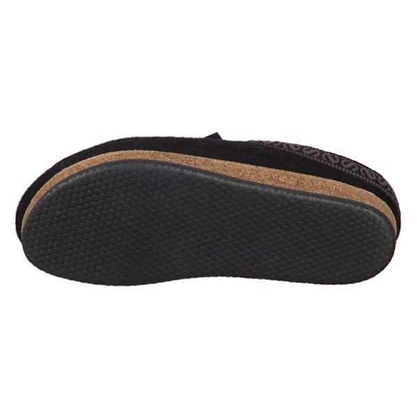 Hjemmesko Stegmann Black Wollfilz Sort 41