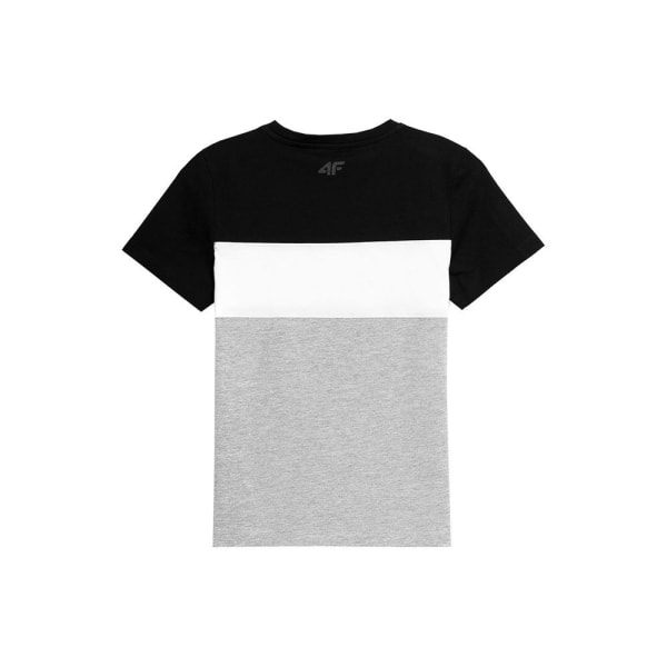 T-shirts 4F JTSM007 Sort,Grå,Hvid 122 - 127 cm