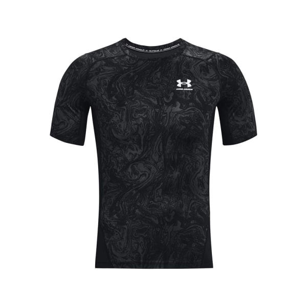 Shirts Under Armour HG Armour Comp Print SS Svarta 193 - 197 cm/XXL