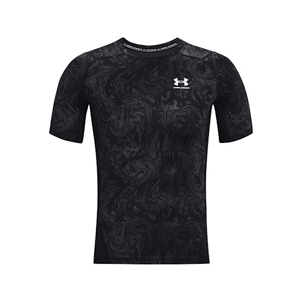 T-shirts Under Armour HG Armour Comp Print SS Sort 193 - 197 cm/XXL