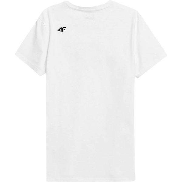 T-paidat 4F 4FAW23TTSHM087710S Valkoiset 173 - 176 cm/S