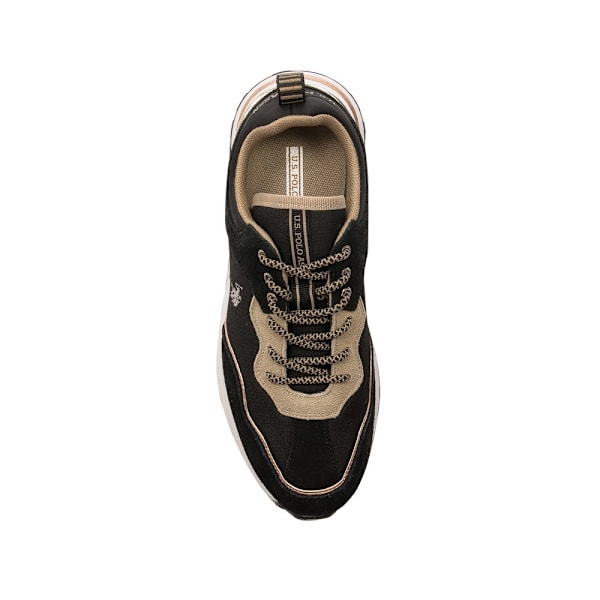 Sneakers low U.S. Polo Assn SOFIA002BLKBEI01 Sort,Guld 36