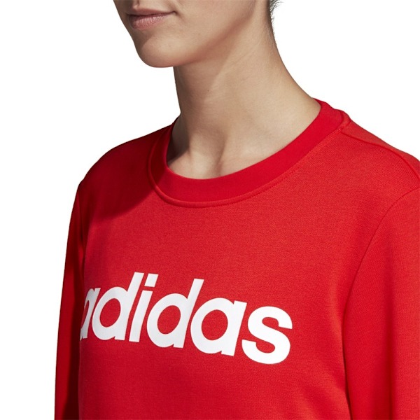 Sweatshirts Adidas W Essentials Linear Crewneck Röda 170 - 175 cm/L