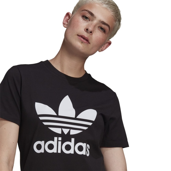Shirts Adidas Trefoil Tee Vit,Svarta 158 - 163 cm/S