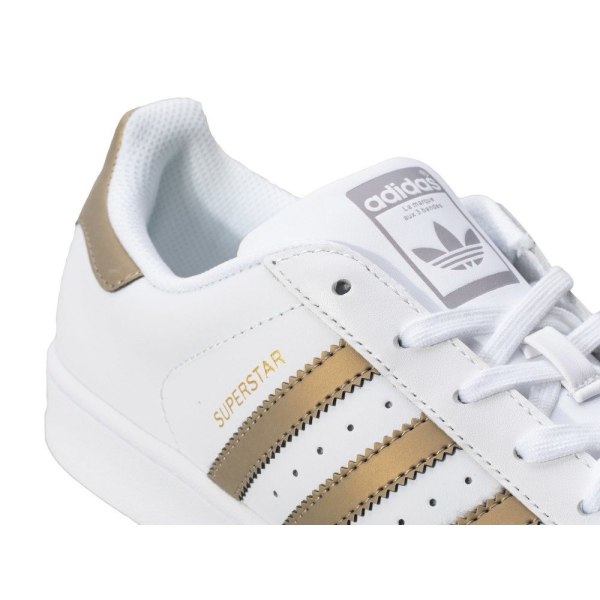 Sneakers low Adidas Superstar Guld,Hvid 38 2/3