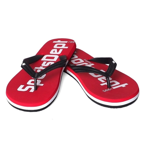 Flip-flops 4F KLM006 Sort,Rød 40