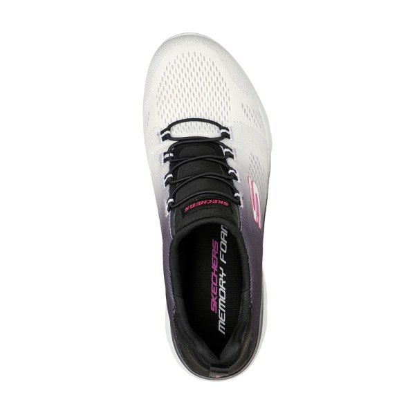 Sneakers low Skechers Summitsbright Charmer Hvid,Sort 38.5