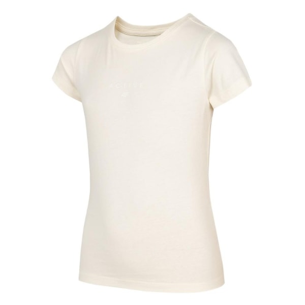 T-shirts 4F JTSD002 Beige 118 - 125 cm/6 - 7 år