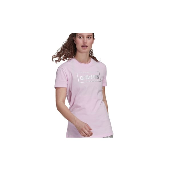 T-shirts Adidas Foil Box Graphic Pink 152 - 157 cm/XS