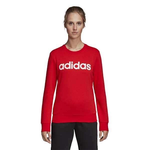 Sweatshirts Adidas W Essentials Linear Crewneck Rød 176 - 181 cm/XL