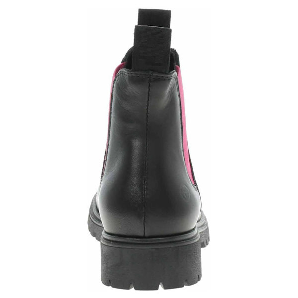Chelsea støvler Tamaris Blk Lea.-fuxia Sort 37