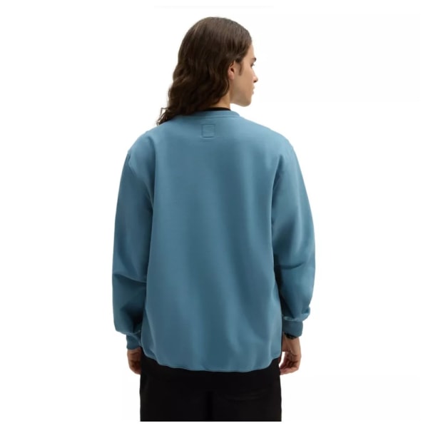 Sweatshirts Vans Sidestripe Block Crew Sort,Blå 193 - 197 cm/XXL