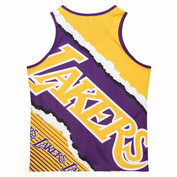 T-shirts Mitchell & Ness Nba Los Angeles Lakers Jumbotron Gul,Lilla 188 - 192 cm/XL