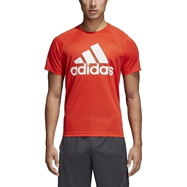 Shirts Adidas D2M Tee Logo Röda 176 - 181 cm/L