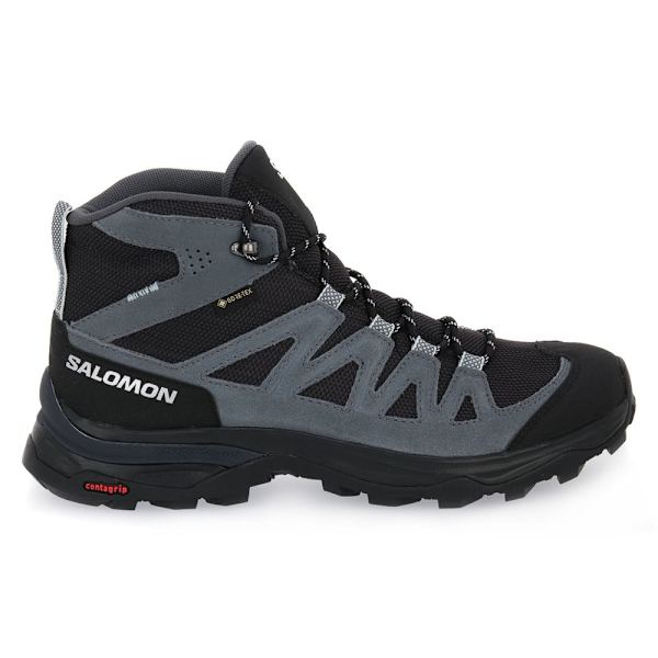 Sko Salomon X Ward Leather Mid Gtx W Sort,Grå 39 1/3