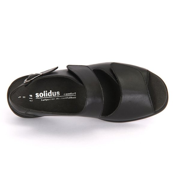 Sandaalit Solidus Lia 038 73038 00098 Vitello Mustat 3 UK women