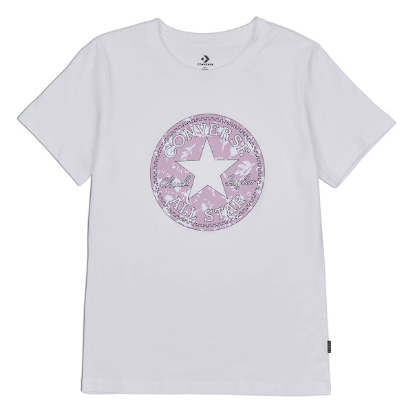 T-paidat Converse Fall Floral Patch Grapphic Tee Valkoiset 173 - 177 cm/L