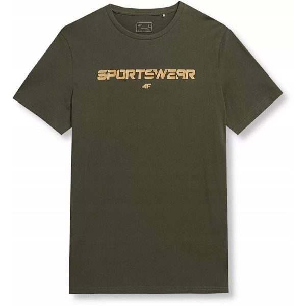 T-shirts 4F 4FAW23TTSHM095043S Oliven 176 - 179 cm/M