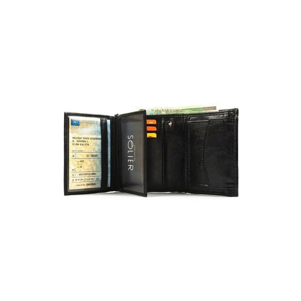 Plånböcker Solier SW01 Svarta Produkt av avvikande storlek