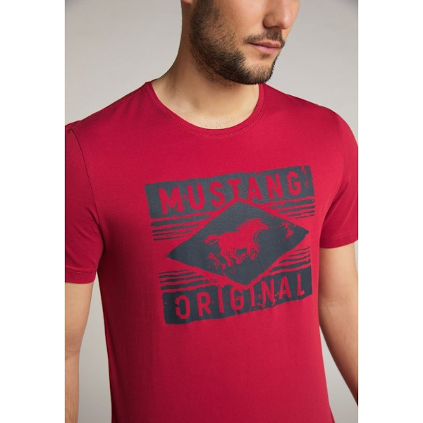 Shirts Mustang Alex C Print Röda 164 - 169 cm/S