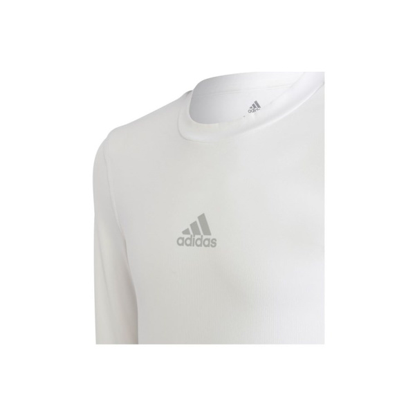 Shirts Adidas JR Techfit Compression Vit 123 - 128 cm/XS