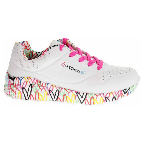 Lågskor Skechers Uno Lite Lovely Luv Vit 39